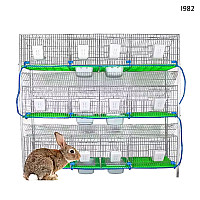 Μεγάλο κλουβί για κουνέλια με μεταλλικά κλουβιά για κουνέλια + αξεσουάρ – I982